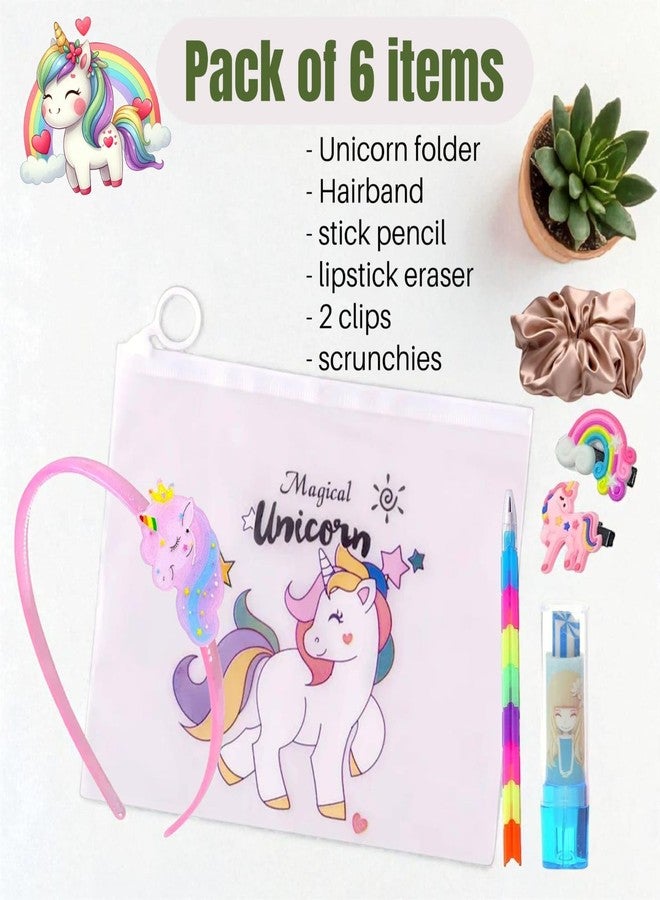 Tera13 TERA 13 Best Navratri Special Kanjak Return Gift Set for Girls, 72 Pieces, Stationery and Hair Accessories Combo | Birthday Diwali Return Gift For Kids (Combo of 12 packs) - Image 3